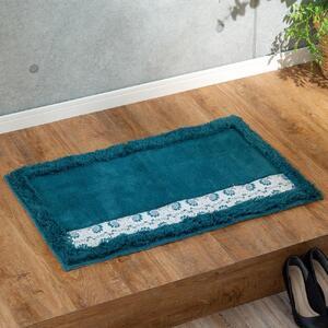 ふるさと納税 北欧フィンランドの「幸せを運ぶ鳥」小鳥柄の玄関マット　ブルー 和歌山県九度山町