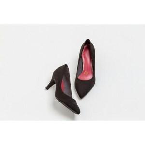 ふるさと納税 神戸シューズプレミアムライン　7cmヒール【ブラック】 兵庫県神戸市