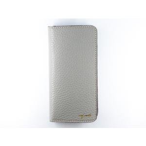 ふるさと納税 maf pinto アイフォーンケース 本革 日本製 (iPhone SE 第2世代 ／ 8 ／ 7, ) ADRIA LINE 【ライトグレー】 福岡県大川市