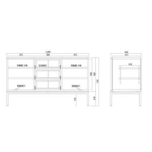 ふるさと納税 大川家具 ブローディ120リビン...の詳細画像1
