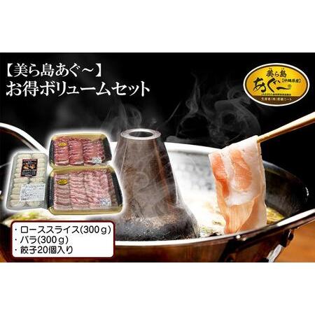 ふるさと納税 【美ら島あぐ〜】豚肉ボリュームセット | あぐー アグー 餃子 冷凍餃子 ロース 豚バ...