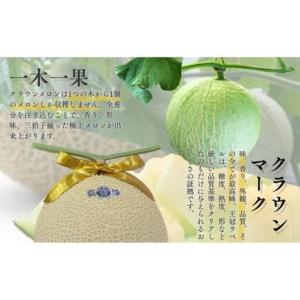ふるさと納税 クラウンメロン 特大玉 1.5k...の詳細画像3