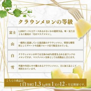 ふるさと納税 クラウンメロン 定期便 12回 ...の詳細画像1
