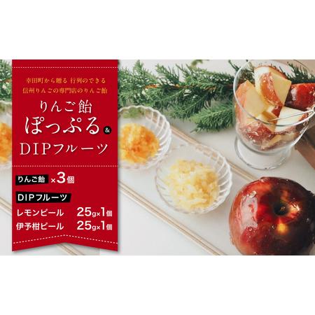 ふるさと納税 幸田町から贈る 行列のできる信州りんごの専門店のりんご飴『ぽっぷる』 ( 3個 ) &amp;...