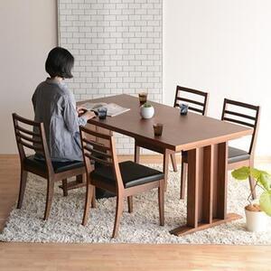 ふるさと納税 DT09 ウレタン DCゴーダ オールマイティブラック ウォールナット 5点 ダイニングセット 福岡県大川市