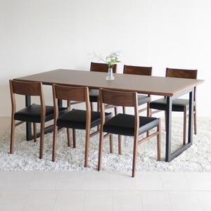 ふるさと納税 DTMM01-02 DC01 オールマイティブラック ウォールナット 7点 ダイニングセット 福岡県大川市