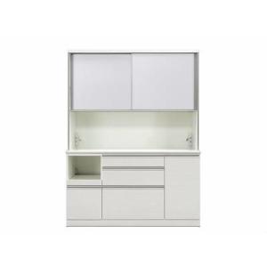 ふるさと納税 シュシュ 幅150cm キッチンボード オープンボード カップボード 引き戸 食器棚 完成品 ダイニングボード 大川家具 福岡県大川市