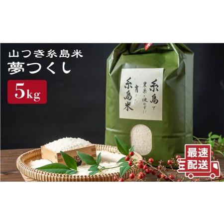 ふるさと納税 糸島で農薬を使わずに育てた山つき糸島米5kg（夢つくし）《糸島》【株式会社やました】 ...