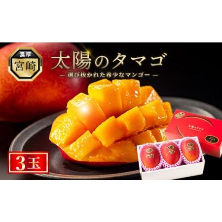 ふるさと納税 太陽のタマゴ 3玉 約1kg 完熟 マンゴー 濃厚 宮崎 高級 果物 フルーツ 贈答 ...