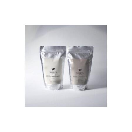 ふるさと納税 【NEHAN TOKYO】エプソルト4袋×クレイエプソルト4袋セット(スプーン2本付き...