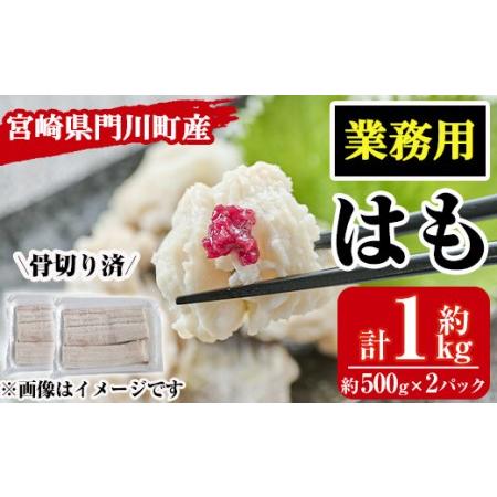 ふるさと納税 ＜訳あり・業務用＞加熱用はも(計約1kg・約500g×2パック)魚介 国産 ハモ 鱧 ...