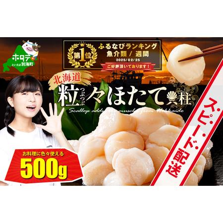 ふるさと納税 御礼！ランキング第1位獲得！訳ありホタテ500g 北海道産 ほたて 北海道別海町