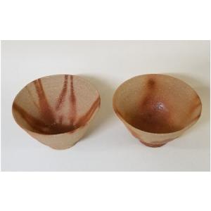 ふるさと納税 備前焼めし碗2客(緋襷) 岡山県備前市の詳細画像3