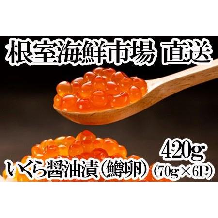 ふるさと納税 いくら醤油漬け(鱒卵)70g×6P(計420g) A-11191 北海道根室市