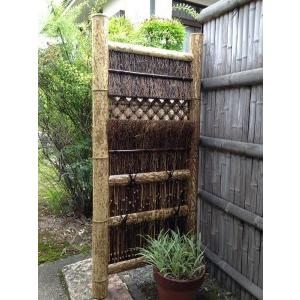 ふるさと納税 京竹工芸で和空間をつくる！袖垣の定番・西山垣（幅75cm）◇ 京都府亀岡市