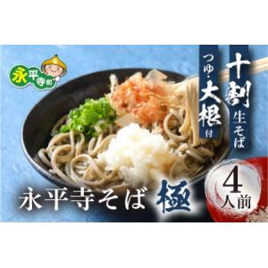 ふるさと納税 相席食堂で放送10.22 永平寺そば極　越前おろしそばセット 手打ち十割生そば（つゆ＆大根付き）4人前 [B-026031] 福井県永平寺町｜ふるなび(ふるさと納税)