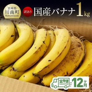 ふるさと納税 【訳あり】国産バナナ 1kg【12...の商品画像