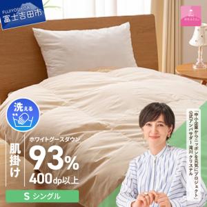 ふるさと納税 【甲州羽毛肌掛けふとん】手洗いでき...の商品画像