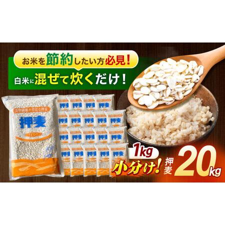 ふるさと納税 押麦「長崎御島」1kg×20袋 計20kg / 押麦 押し麦 はだか麦 麦ごはん 雑穀...