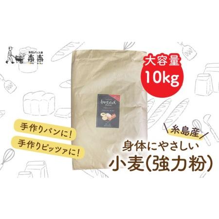 ふるさと納税 【業務用】伊都のみのり(強力粉)10kg《糸島》【天然パン工房楽楽】【いとしまごころ】...