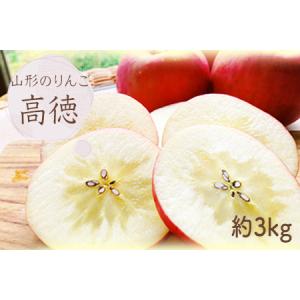 ふるさと納税 【2026年発送】山形のりんご（高徳）約3kg_H140(R8) 山形県長井市