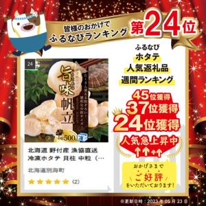 ふるさと納税 北海道 野付産 冷凍ホタテ 貝柱...の詳細画像2