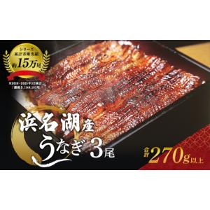 ふるさと納税 うなぎ 蒲焼き 3尾 270g 浜...の商品画像