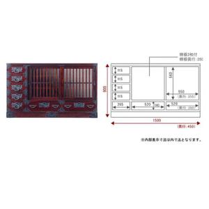 ふるさと納税 仙台箪笥 五尺水屋サイドボード ...の詳細画像3