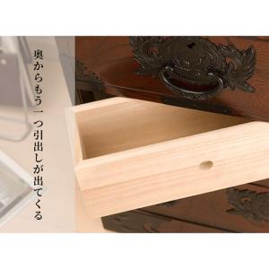 ふるさと納税 仙台箪笥 からくり帳箪笥 木地呂...の詳細画像2