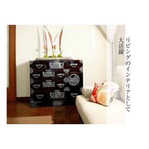 ふるさと納税 仙台箪笥 用箪笥 木地呂漆塗り ...の詳細画像2