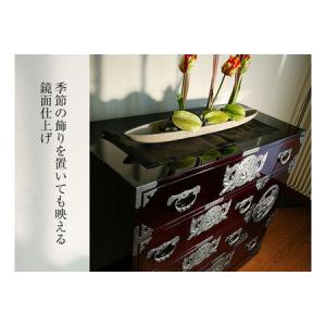 ふるさと納税 仙台箪笥 用箪笥 木地呂漆塗り ...の詳細画像3