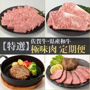 ふるさと納税 【特撰】佐賀牛・県産和牛　極味肉定期便【毎月1回 計12回お届け】 佐賀県玄海町