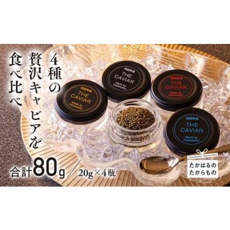 ふるさと納税 THE・CAVIAR（ザ・キャビア）4種食べ比べセット 合計80g 　TF0551-P...