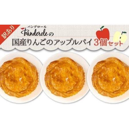 ふるさと納税 【価格改定予定】【訳あり】国産りんごのアップルパイ3個セット　【工場直売アウトレット品...