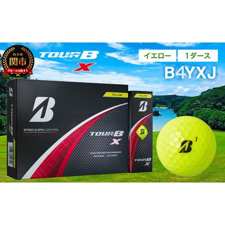 ふるさと納税 【2024年モデル】ゴルフボール TOUR B X イエロー 1ダース 〜ブリヂストン...