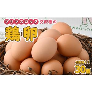 ふるさと納税 鶏卵　プリマスロック（交配種）の卵　化粧箱入り30個 神奈川県相模原市