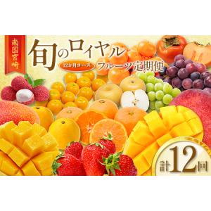 ふるさと納税 旬のロイヤルフルーツ定期便 12ヵ月コース【G28-25】 宮崎県新富町