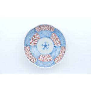ふるさと納税 有田焼 文青 輪花預け鉢 市松花...の詳細画像1