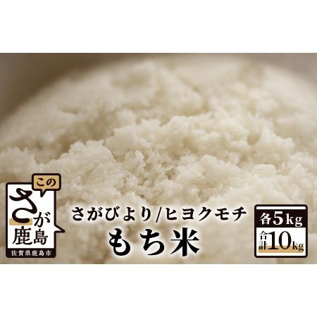 ふるさと納税  佐賀県産さがびより・ヒヨクモチ（もち米）白米１０kg（５kg×2種） B-463 佐...