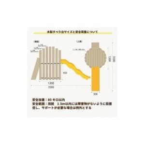 ふるさと納税 木製 すべり台 防腐加工済 国産...の詳細画像4