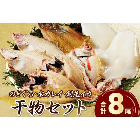 ふるさと納税  のどぐろ・水カレイ・白イカ干物セット 魚介 魚 セット 加工品 干物 のどぐろ 水カ...