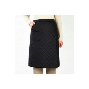 ふるさと納税 メリノン「羊毛キルティング巻きスカート」 Mサイズ／ブラック レディース 埼玉県横瀬町