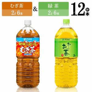 ふるさと納税 伊藤園 健康ミネラルむぎ茶2L(6本)＋お〜いお茶緑茶2L(6本) 【 飲料 飲料類 ソフトト゛リンク お茶 お茶 麦茶 緑茶 お茶 ヘ゜ット.. 宮崎県川南町