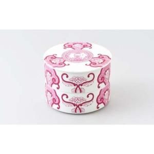 ふるさと納税 ARITA PORCELAIN LAB(アリタポーセリンラボ) JA古伊万里草花紋ワインレッド・二段重 有田焼 お重 モダン おせち 和食器 食器 うつ.. 佐賀県有田町