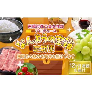 ふるさと納税 《定期便12回》 南陽市商工会女性部プロデュース 【なんようの宝箱 定期便】 1年間 山形県 南陽市 [1521-R6] 山形県南陽市