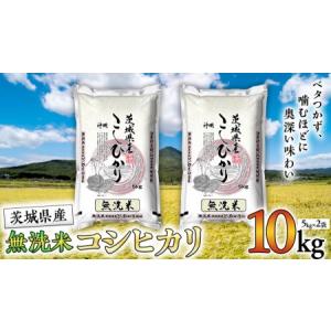 ふるさと納税 令和5年産 無洗米 茨城 こしひかり 10kg（無洗米5kg×2本） 無洗米 国産 お米 米 コメ 白米 ライス ご飯 おいしい コ.. 茨城県つくばみらい市