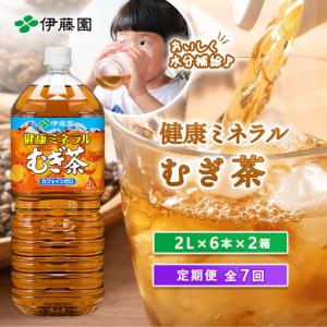 ふるさと納税 『定期便：全7回』健康ミネラルむぎ茶2L×6本×2箱【50001901】 北海道恵庭市