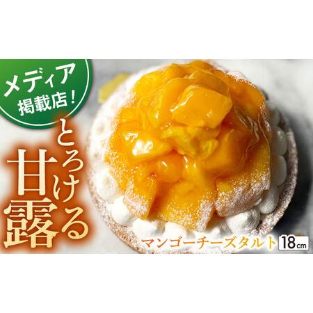 ふるさと納税 完熟マンゴーチーズタルト1ホール18cm【心優　-Cotoyu Sweets-】[KA...