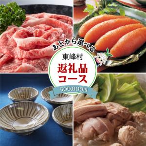 ふるさと納税 あとから選べる返礼品【５０万円コース】3H4 福岡県東峰村