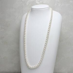 ふるさと納税 7.5-8ミリ アコヤ真珠 ロン...の詳細画像1